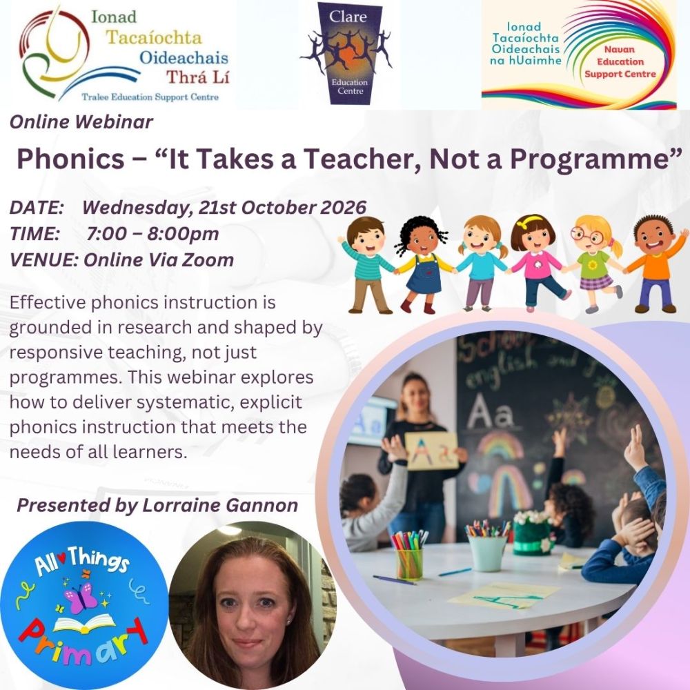 SP26-23 Infant Phonics – “It Takes a Teacher, Not a Programme”